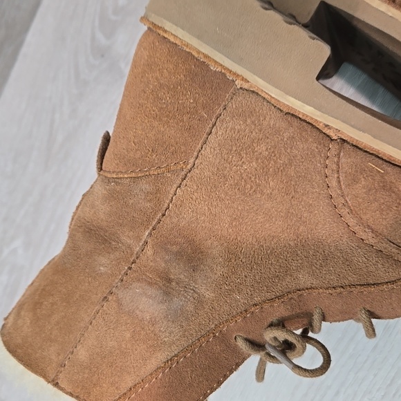 Ugg Australia Women 1012359 Ankle Leather Sheepskin Boots Lace up shoes sz 7 - Picture 8 of 14